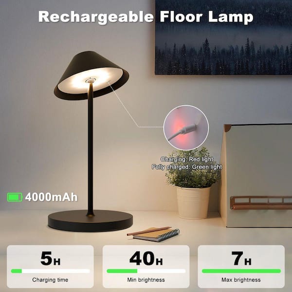 Netin 58 in. Black Smart RGB Integrated LED Dimmable Waterproof