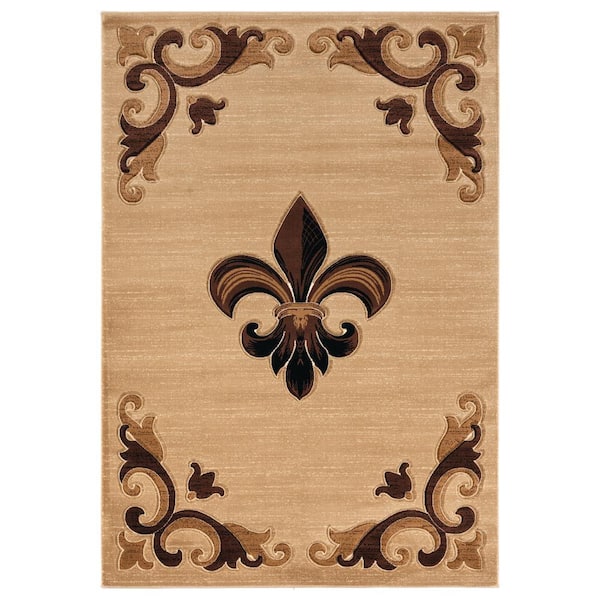Bristol Barnsley Beige 7 ft. 10 in. x 10 ft. 6 in. Area Rug