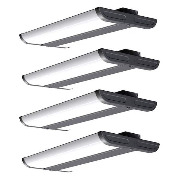 bulbeats 1.97 ft. LED High Bay Shop Light, Black 150W 21500LM 5000K for Warehouse Workshop Garage AC100-277V-4 Pack
