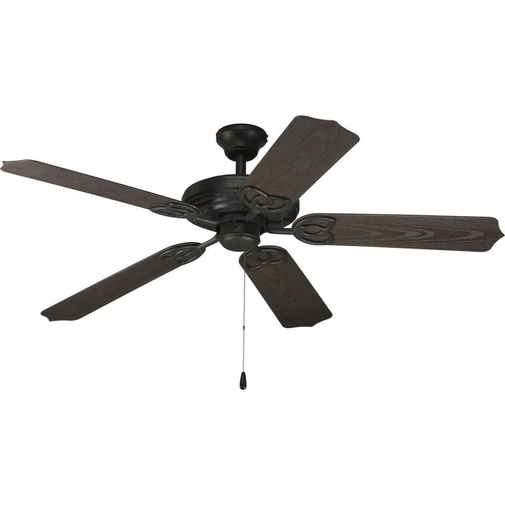 AirPro Outdoor 52 in. Indoor/Outdoor Forged Black Transitional Ceiling Fan 