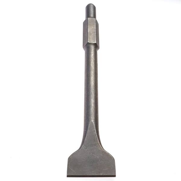 3-in Wide Thinset Removal Bit, Tile and Demo Chisel, 1-1/8 Hex, Jackhammer