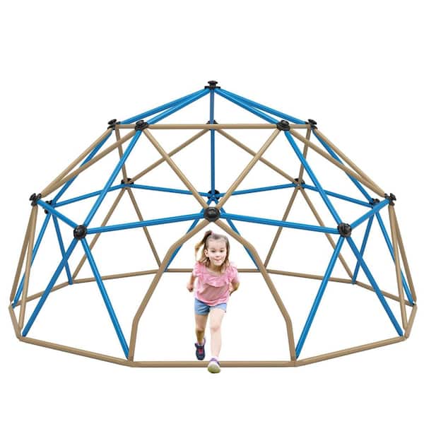 Bon Furni 13 ft. Geometric Blue and Coffee Outdoor Climbing Dome