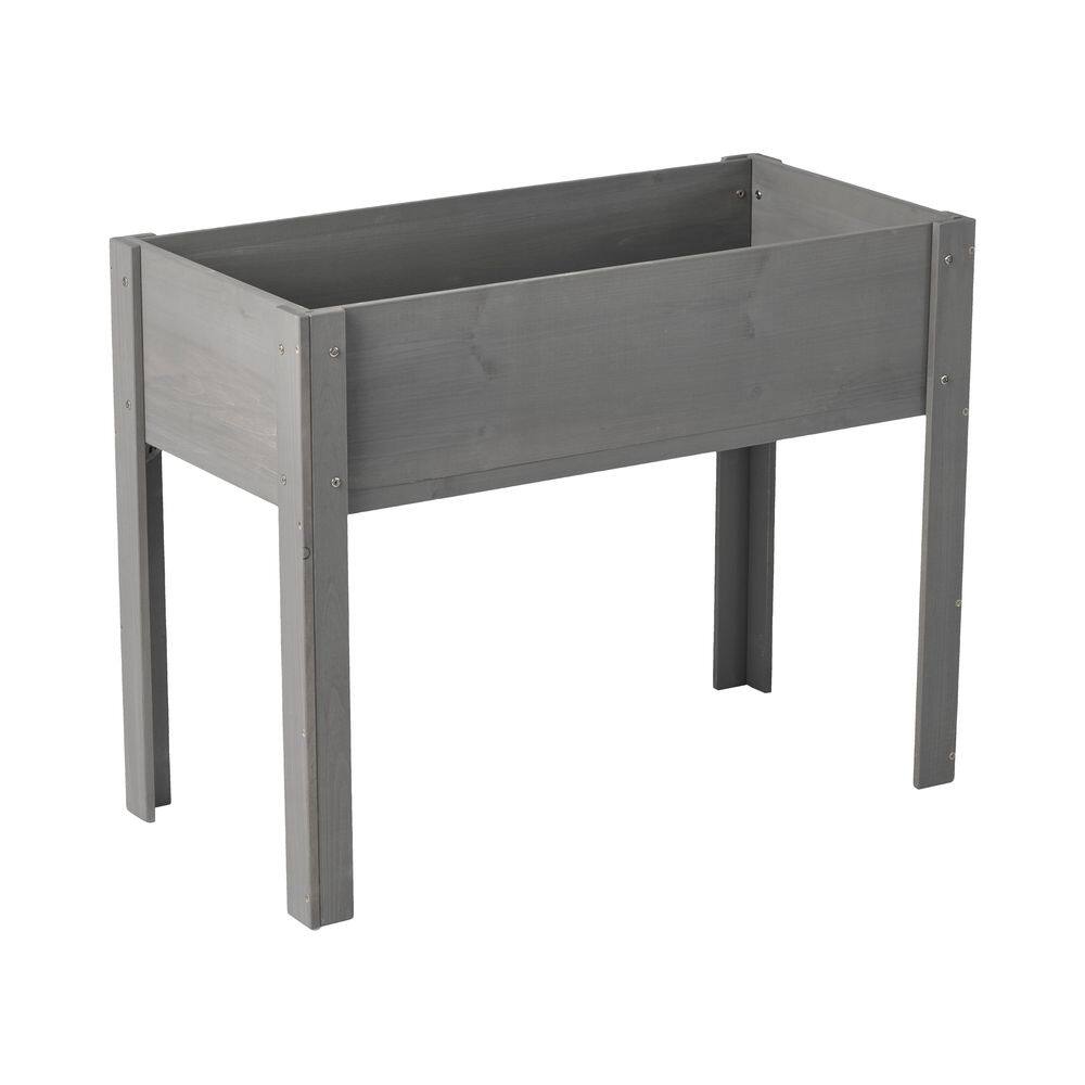 31 in. x 40 in. Gray Raised Garden Bed with Legs, Elevated Wooden Planter Box price history on PriceWatchPro