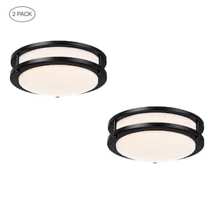 led white flush mount light 10 in 2 pk