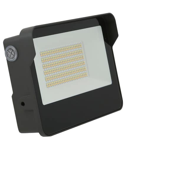 Sunlite 45-Watt/60-Watt/80-Watt Bronze Outdoor Integrated LED Flood Light with Photocell