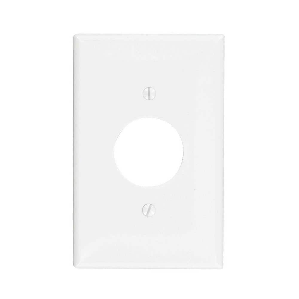 Leviton 1-Gang Toggle Wall Plate, White R52-88001-00W - The Home Depot