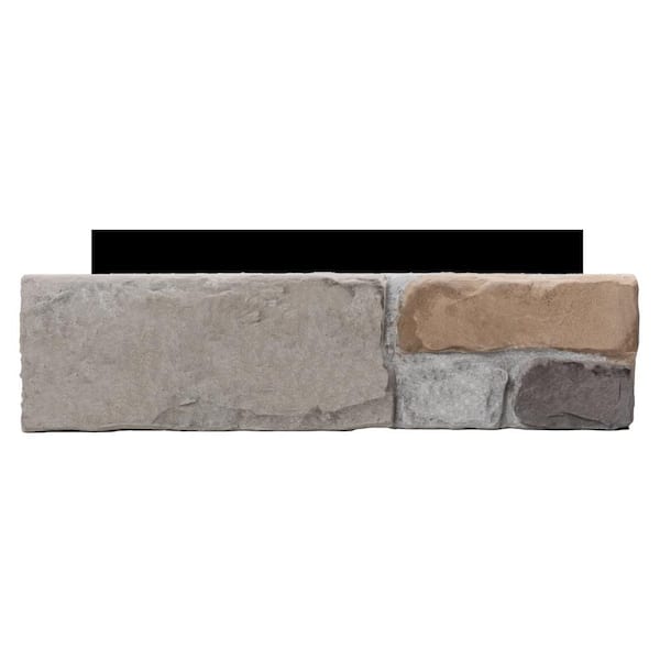 ADORN 23.5 in. x 6 in. Stone Shadowledge Limestone Veneer Siding (Flats)