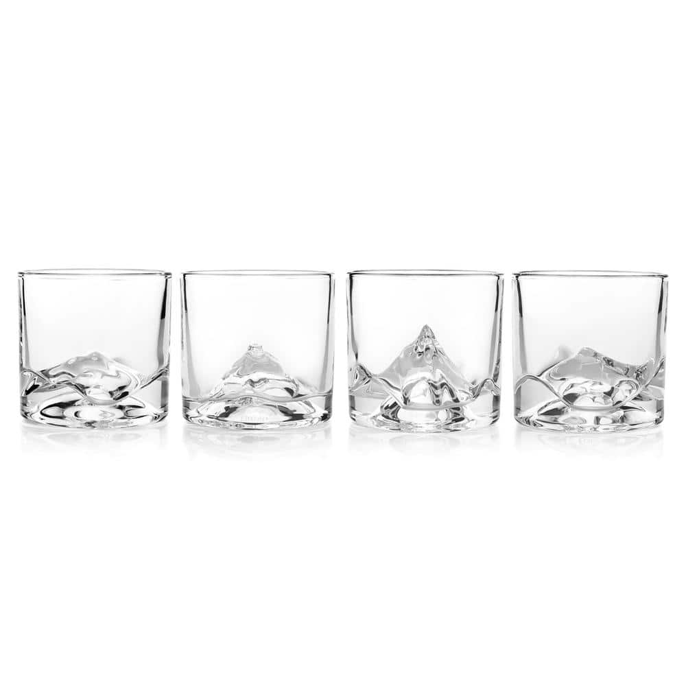 Viski 8 oz. Footed Crystal Scotch Glasses Lead-Free Premium Crystal, Scotch  Glass Gift Set (Set of 2) 4290 - The Home Depot