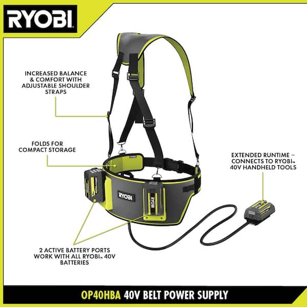 RYOBI 40-Volt Hip Belt Battery Power Supply (Tool Only) OP40HBA - The Home  Depot