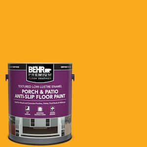 1 gal. #P270-7 Sunny Side Up Textured Low-Lustre Enamel Interior/Exterior Porch and Patio Anti-Slip Floor Paint