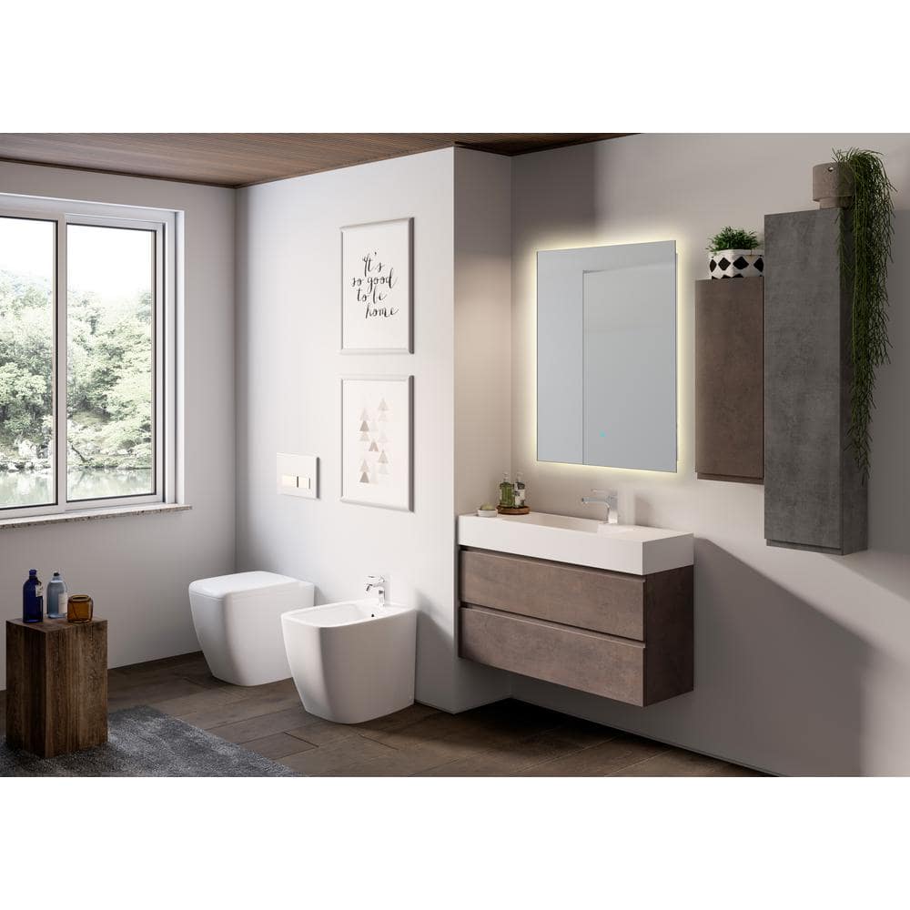 Stellar Frameless LED Bathroom Vanity Mirror with Bluetooth Speaker