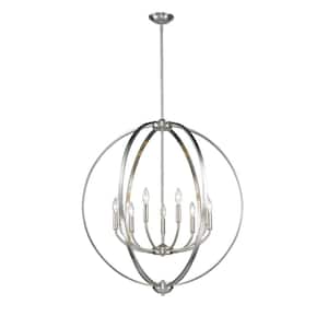Colson PW 9-Light Pewter Chandelier