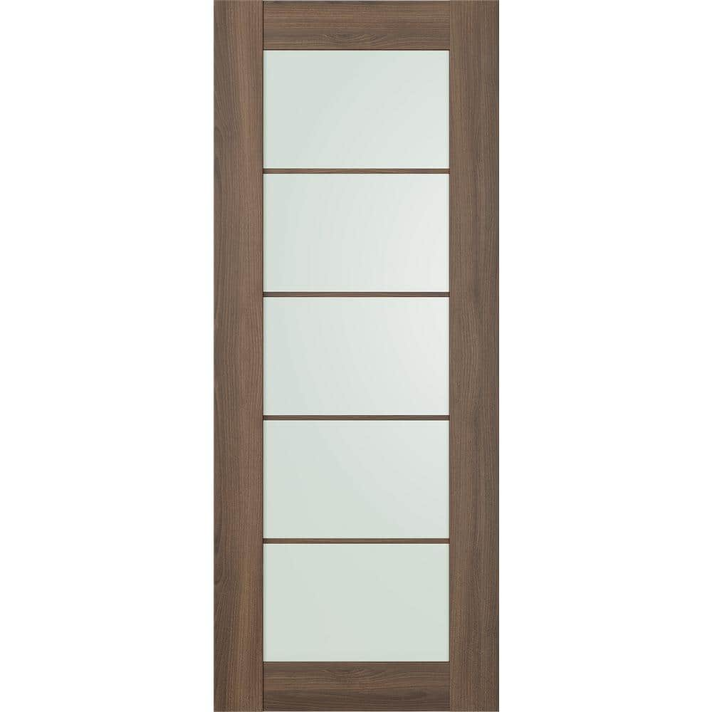 Belldinni Vona 5-Lite 18 In. X 80 In. No Bore Frosted Glass Pecan ...