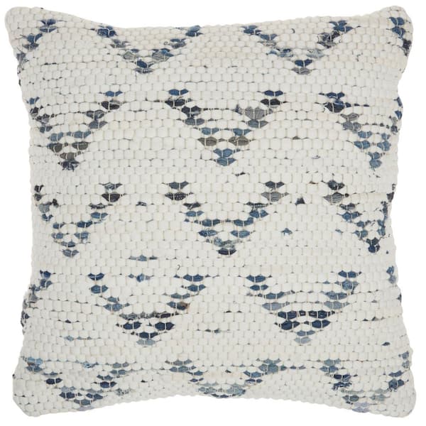 Mina Victory Life Styles Distressed Diamond 6 X 20 Grey Indoor Throw  Pillow 