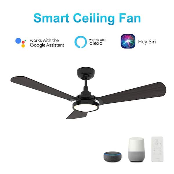 Carro Veter 56 In Dimmable Led Indoor, Ceiling Fans That Work With Google Home