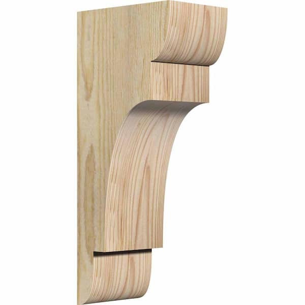 Ekena Millwork 4 in. x 6 in. x 14 in. Douglas Fir New Brighton Rough Sawn Corbel