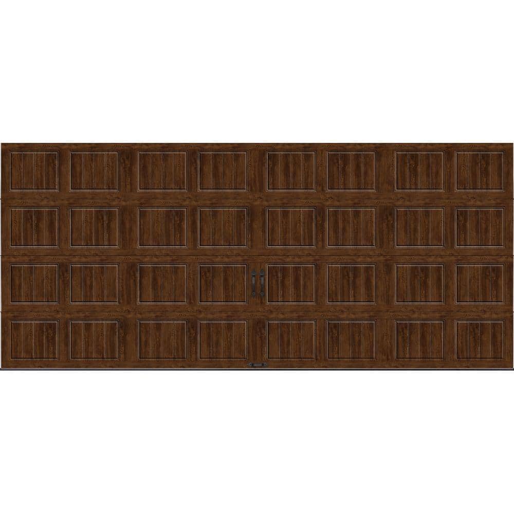 Gallery Steel Short Panel 16 ft x 7 ft Insulated 18.4 R-Value Wood Look Wal
