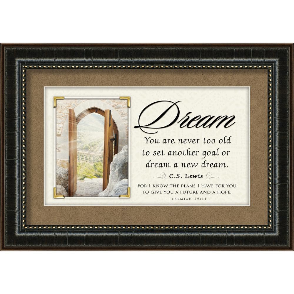 Historical Quotes Dream C.S. Lewis Quote By Carpentree Framed Art