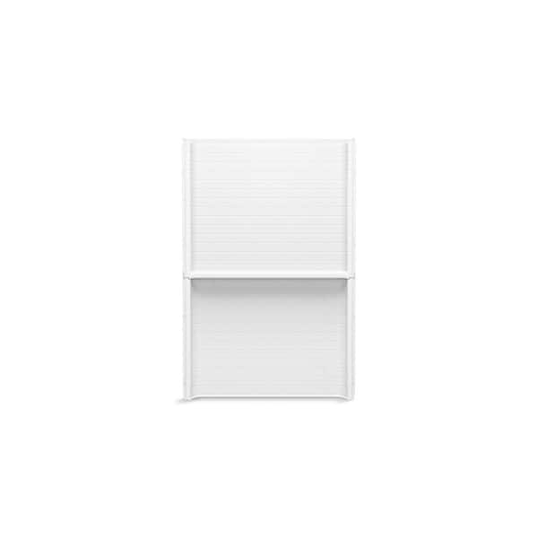 Traverse 48 in. W x 72.25 in. H 2-Piece Direct-to-Stud Shower Back Wall in White