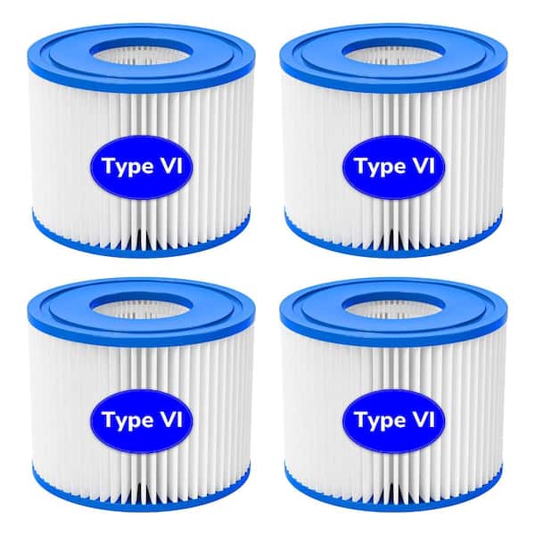 4-1/5 in. Dia. Hot Tub Filter Replacement for Coleman SaluSpa(4 Pack)