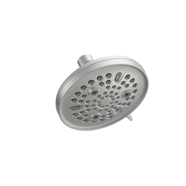 Modern 8-Spray Patterns with 2.5 GPM 6 in. Wall Mount Rain Fixed Shower Head in Brushed Nickel