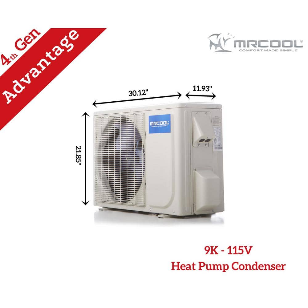 MRCOOL 9,000 BTU White Ductless Heat Pump System with WiFi