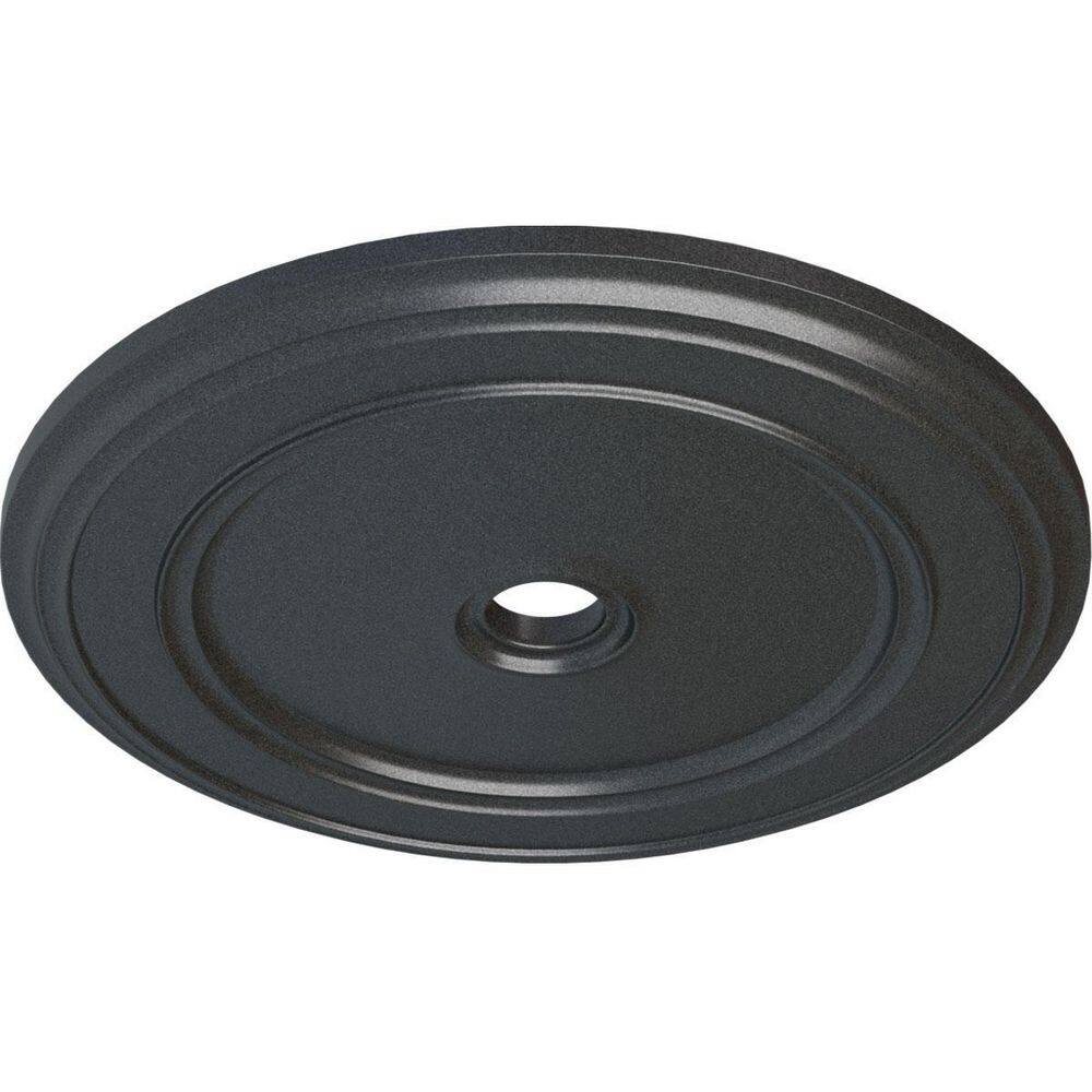 Classic Pewter Hand-Painted Urethane Ceiling Medallion