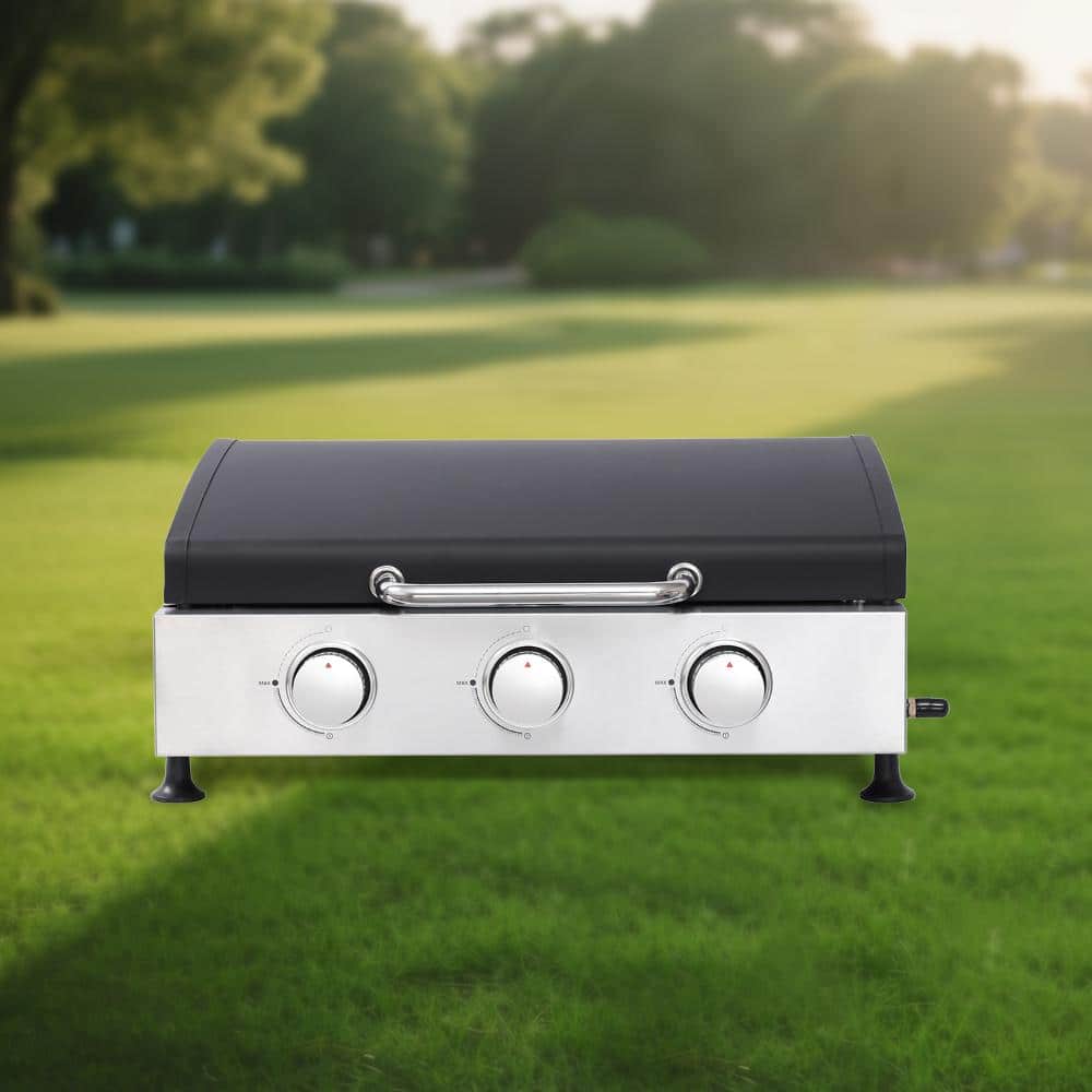 Stainless Steel Flat Top Gas Burner Grill for Outdoor Cooking
