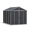 CANOPIA By PALRAM Rubicon 8 Ft. X 10 Ft. Dark Gray Polycarbonate Garden ...