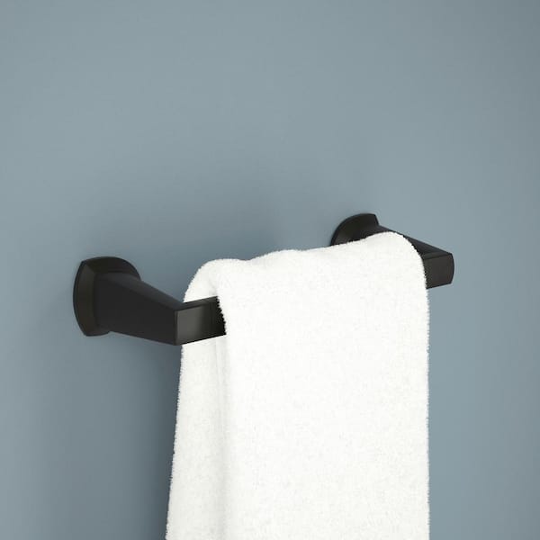 Galeon 8 in. Wall Mount Hand Towel Bar Bath Hardware Accessory in Matte Black