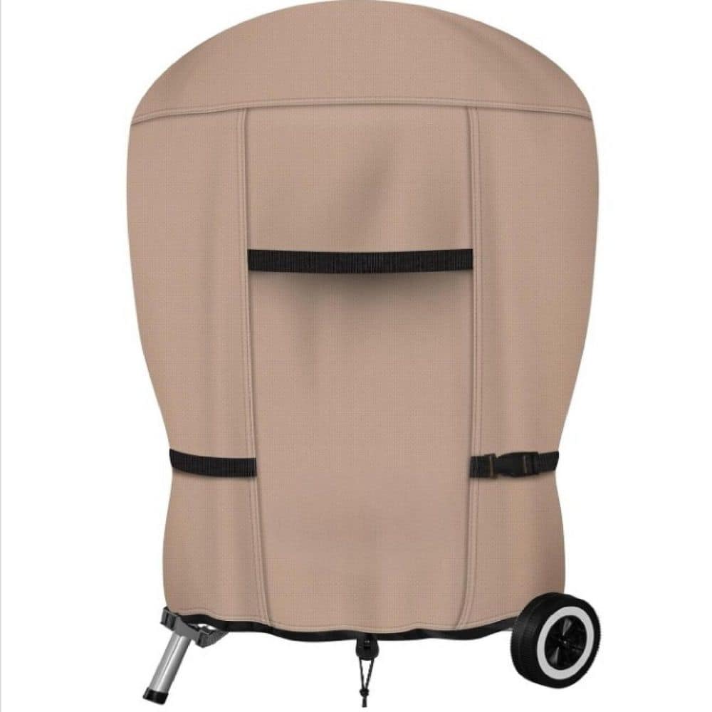 Outdoor Waterproof Charcoal Kettle Grill Cover Fits Most 22 in. Round Smoke