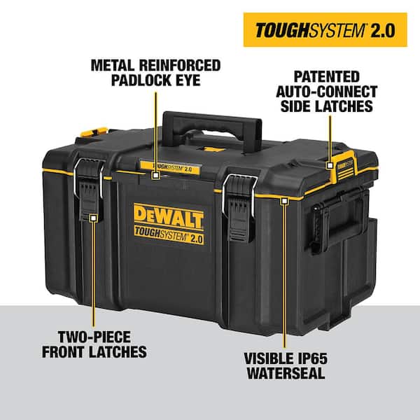 DEWALT - TOUGHSYSTEM 2.0 24 in. Mobile Tool Box, 22 in. Large Tool Box and 10-Compartment Deep Small Parts Organizer