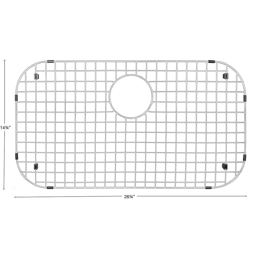 Karran Stainless Steel Sink Bottom Grid with Protective Bumpers