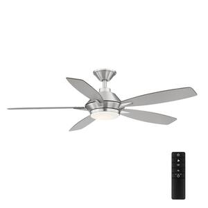 Wilmington 52 in. LED Brushed Nickel Ceiling Fan with Light