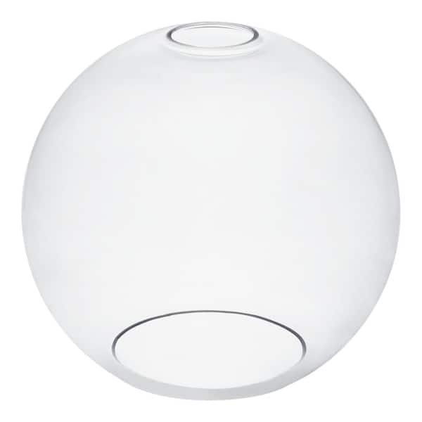 PRIVATE BRAND UNBRANDED 4 in. Small Clear Glass Globe Pendant Lamp Shade with 2-1/4 in. Fitter