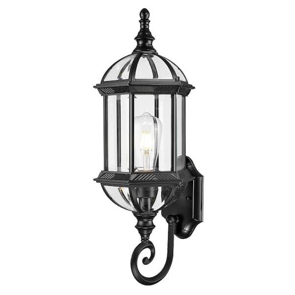 Acclaim Lighting Dover Collection 1-Light Matte Black Outdoor Wall Lantern Sconce