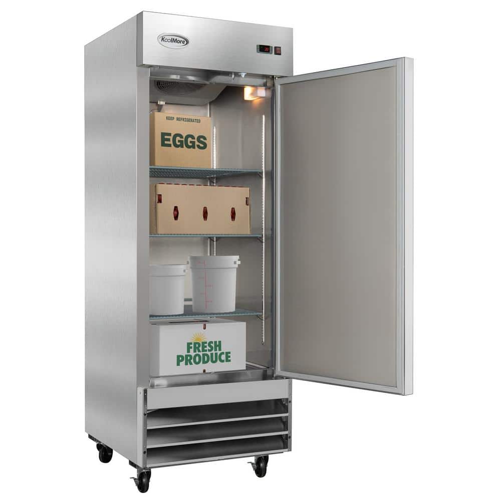 23 cu. ft. Stainless Steel Single Door Reach-In Freezer