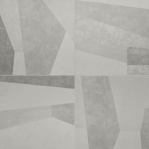 Rumor Gray 23.62 in. x 23.62 in. Matte Porcelain Floor and Wall Tile (11.62 sq. ft./Case)