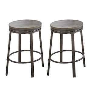 Portland Grey 24 in. Counter Stool (Set of 2)