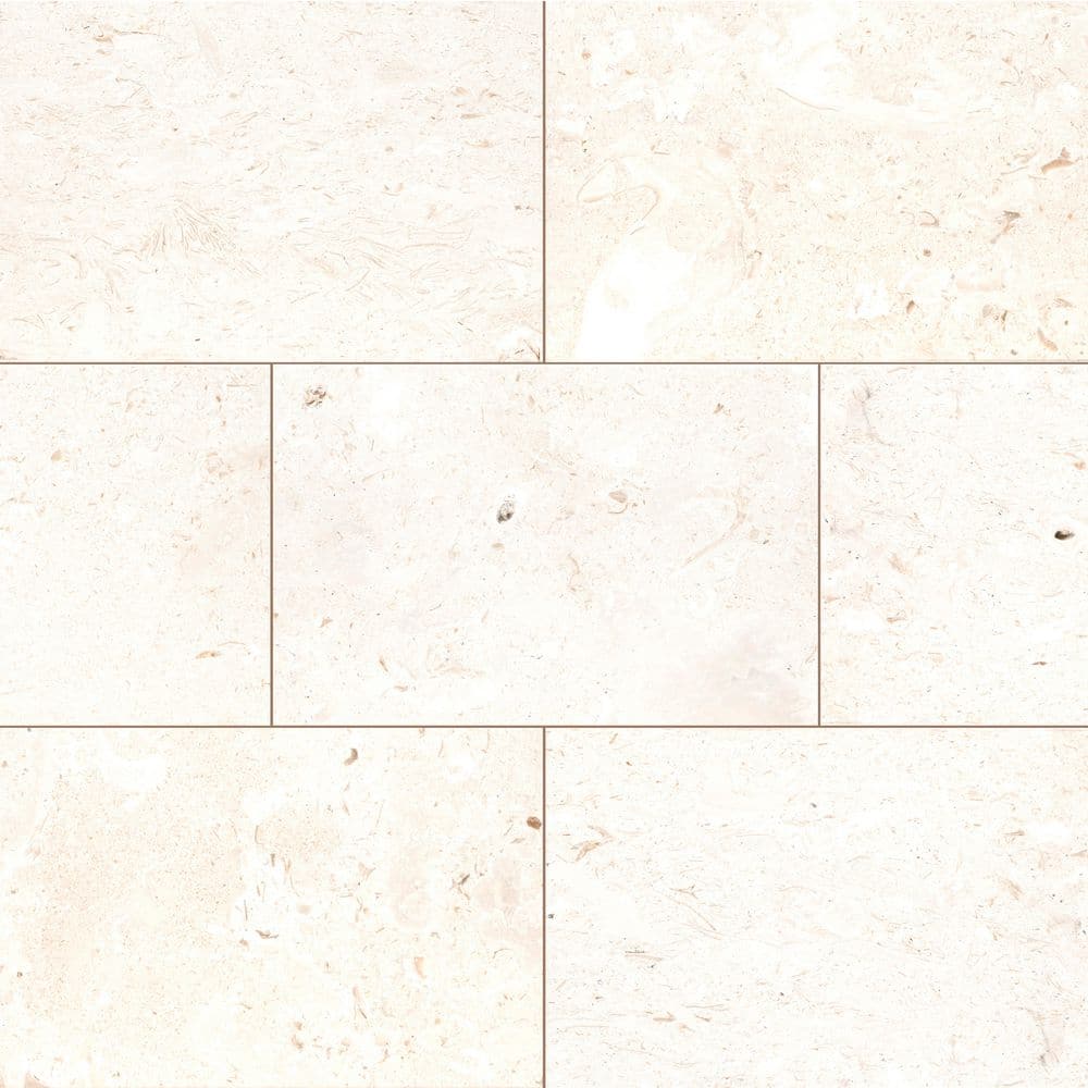 Mayra White 4 in. x 4 in. Tumbled Limestone Marble Look Paver Tile Sample price history on PriceWatchPro