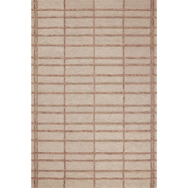 Chris Loves Julia x Loloi Bradley Rose/Blush 3 ft. 6 in. x 5 ft. 6 in. Accent Rug