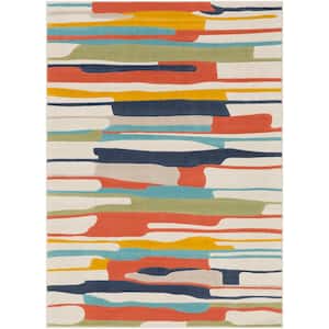 Astvin Multi 5 ft. 3 in. x 7 ft. 3 in. Abstract Area Rug