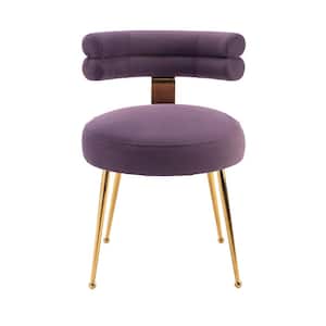 Purple Velvet Leisure Dining Chairs/Accent Chair