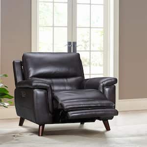 Lizette Brown Leather Recliner with USB