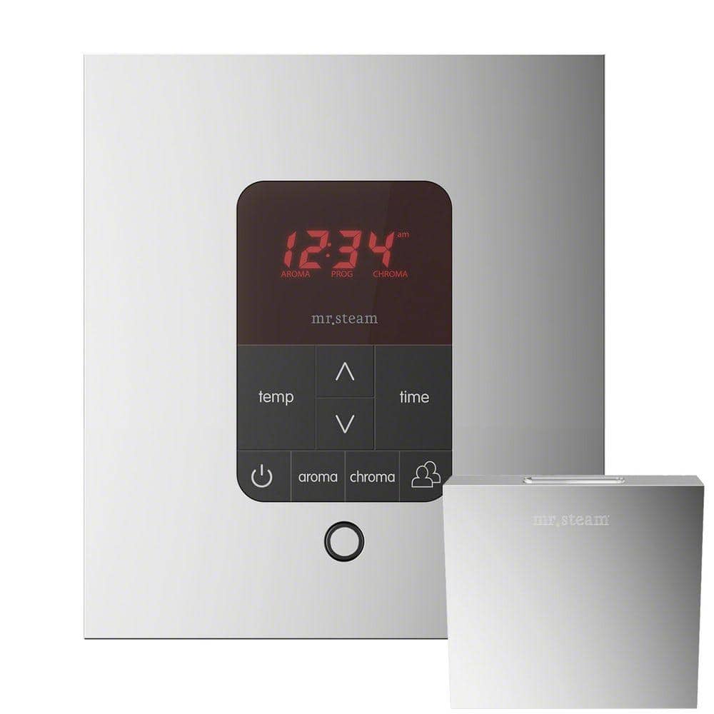 iTempo Plus Square Steam Shower Control in Polished Chrome