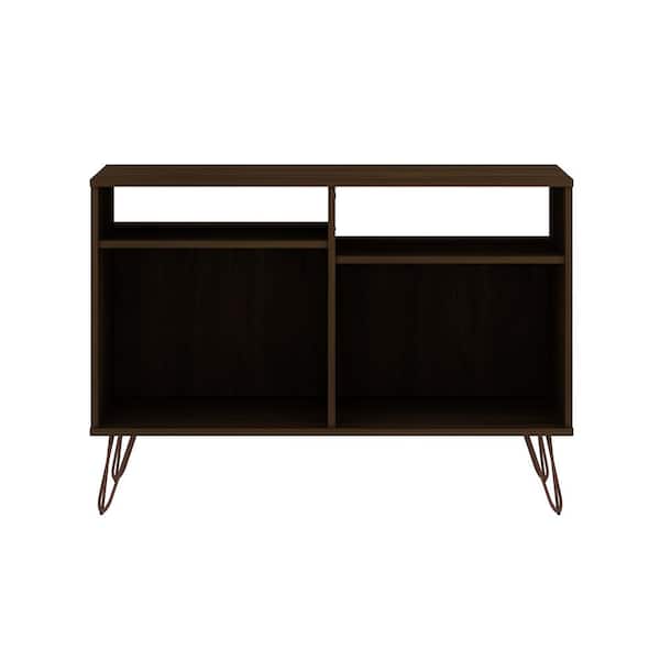 Manhattan Comfort Rockefeller 39.37 in. Brown TV Stand Fits TV's up to 32 in. with Cable Management