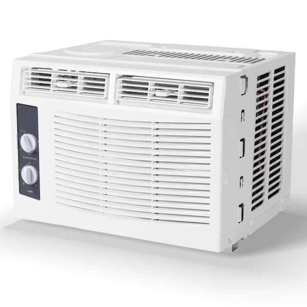 5000 (DOE)BTU 1500 (SACC)BTU Window Air Conditioner,Cools 150 sq. ft with Wall Mount Window AC Unit for Bedroom in White