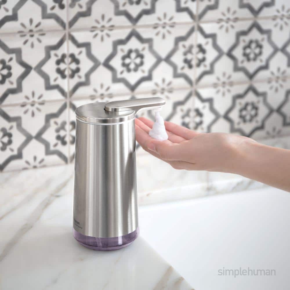 Brushed Stainless Steel Automatic Foaming Soap Dispenser