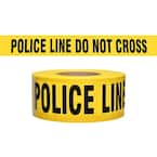 3 in. x 1000 ft. Police Line Do No Cross Yellow Barricade Flagging Tape