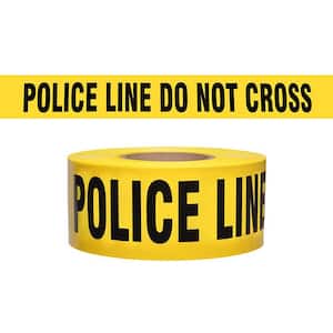 3 in. x 1000 ft. Police Line Do No Cross Yellow Barricade Flagging Tape